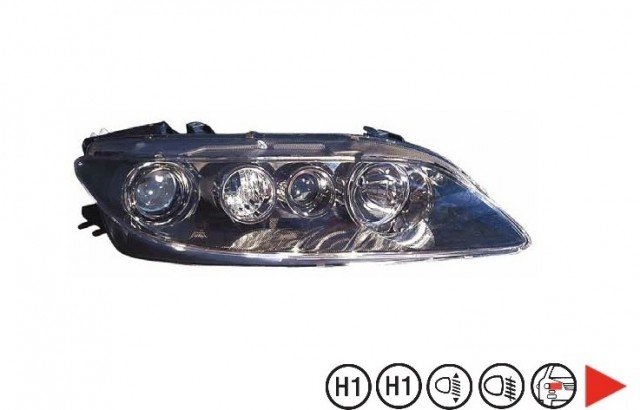 Acessar a peça Farol direito eletrico base preta Acessar a peça Farol direito eletrico base preta