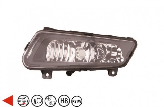 Acessar a peça Projetor de nevoeiro esquerdo h8 + luz do dia gti 2010->