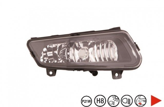 Acessar a peça Luz de nevoeiro direita H8 + luz de circulação diurna do Gti 2010->