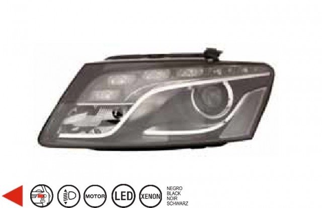 Acessar a peça Farol esquerdo led eletrico com motor/base preta d3s+ph24wy tipo k Acessar a peça Farol esquerdo led eletrico com motor/base preta d3s+ph24wy tipo k
