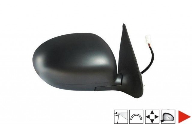 Acessar a peça Espelho retrovisor direito preparado, convexo (3 pinos)