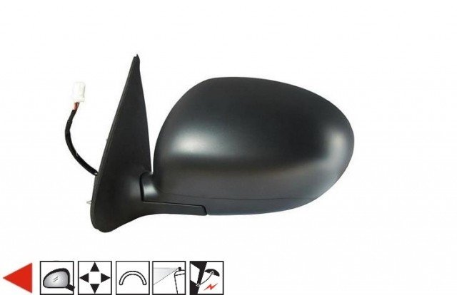 Acessar a peça Espelho retrovisor esquerdo elétrico, rebatível, preparado, convexo (5 pinos)