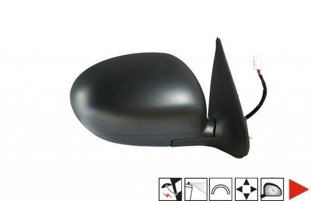 Acessar a peça Espelho retrovisor direito elétrico, rebatível, preparado, convexo (5 pinos)