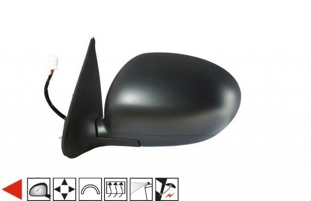 Acessar a peça Espelho retrovisor elétrico esquerdo, convexo, aquecido, preparado, rebatível (7 pinos) Acessar a peça Espelho retrovisor elétrico esquerdo, convexo, aquecido, preparado, rebatível (7 pinos)