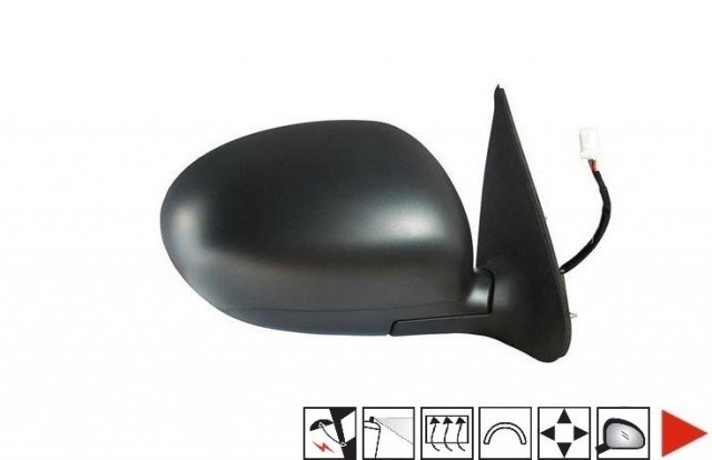 Acessar a peça Espelho retrovisor elétrico direito, convexo, aquecido, preparado, rebatível (7 pinos) Acessar a peça Espelho retrovisor elétrico direito, convexo, aquecido, preparado, rebatível (7 pinos)