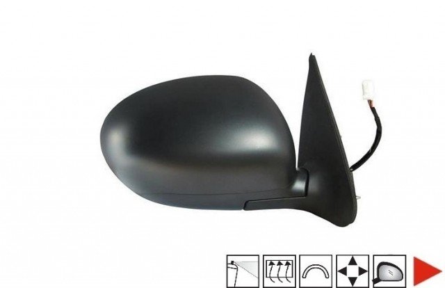 Acessar a peça Espelho retrovisor elétrico direito, convexo, aquecido, preparado (5 pinos)