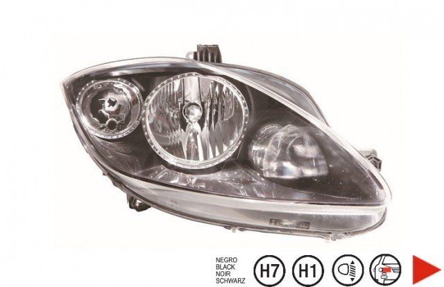Acessar a peça H1+H7 farol direito