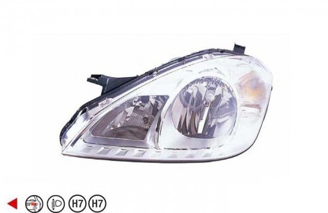 Acessar a peça Farol esquerdo eletrico h7+h7 2008->