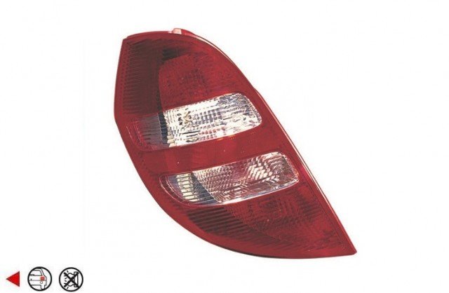 Acessar a peça Farolim traseiro esquerdo [Vermelho - Branco]