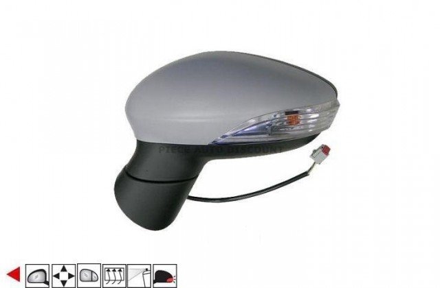 Acessar a peça Espelho esquerdo eletrico, asferico, termico, preparado, com pisca, 6 pins