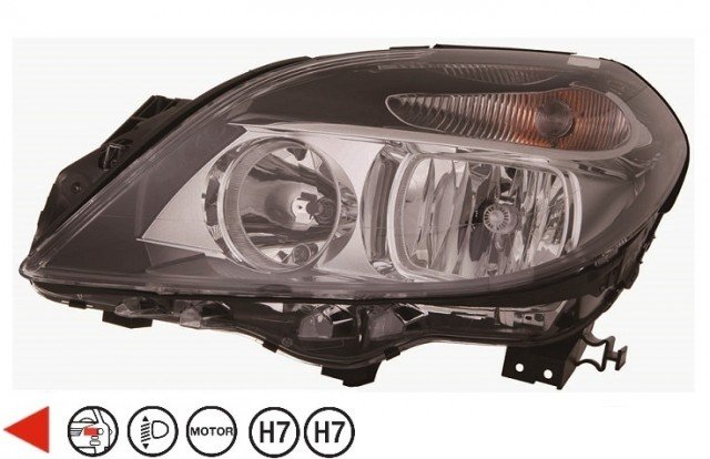 Acessar a peça Farol esquerdo eletrico com motor h7+h7+py21w+w5w tipo a Acessar a peça Farol esquerdo eletrico com motor h7+h7+py21w+w5w tipo a