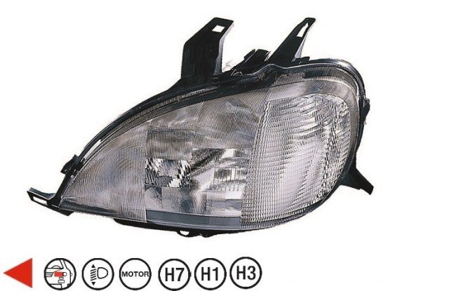 Acessar a peça Farol esquerdo H7+H1+H3 Acessar a peça Farol esquerdo H7+H1+H3