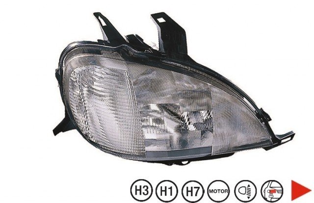 Acessar a peça Farol direito H7+H1+H3 Acessar a peça Farol direito H7+H1+H3