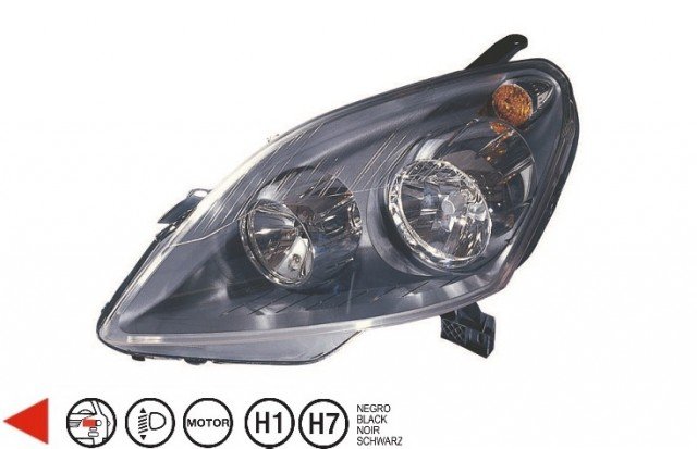 Acessar a peça Farol esquerdo H1+H7 Acessar a peça Farol esquerdo H1+H7