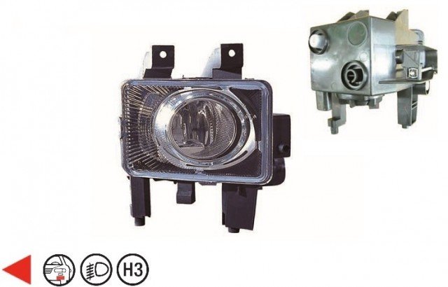 Acessar a peça Projetor de nevoeiro esquerdo