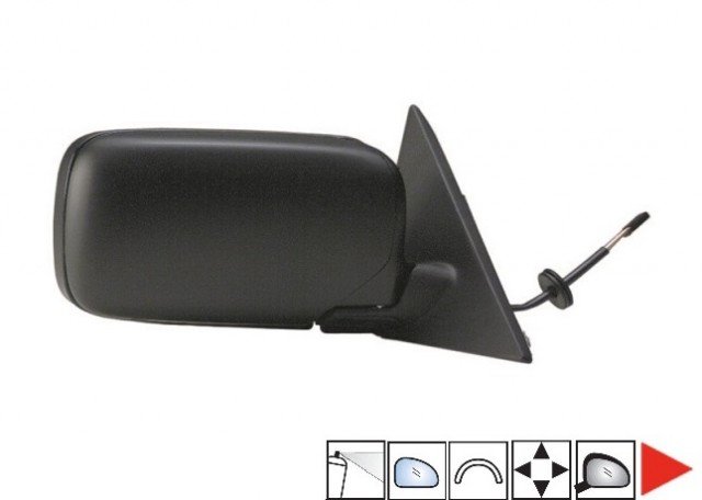 Acessar a peça Espelho direito eletrico, convexo, azul, preparado, 2 portas