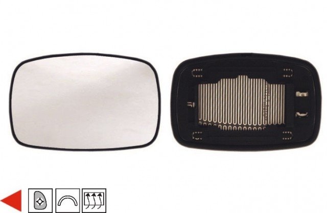 Acessar a peça Vidro com suporte esquerdo convexo, termico Acessar a peça Vidro com suporte esquerdo convexo, termico