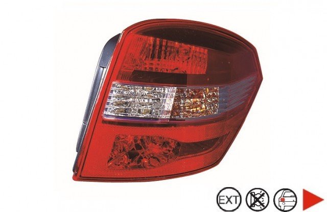 Acessar a peça Grupo optico exterior traseiro direito py21w+p21wx2+p21/5wx2->2011 & sw