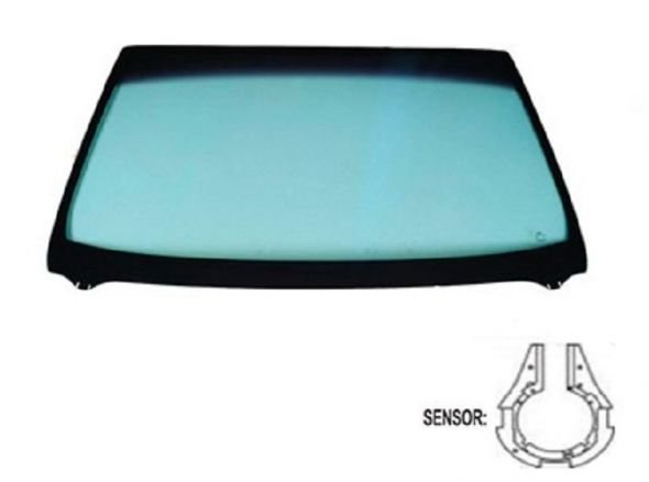 Acessar a peça Para-brisas verde difuso cinzento serigrafia mod. sensor chuva/luz friso sup/inf janela