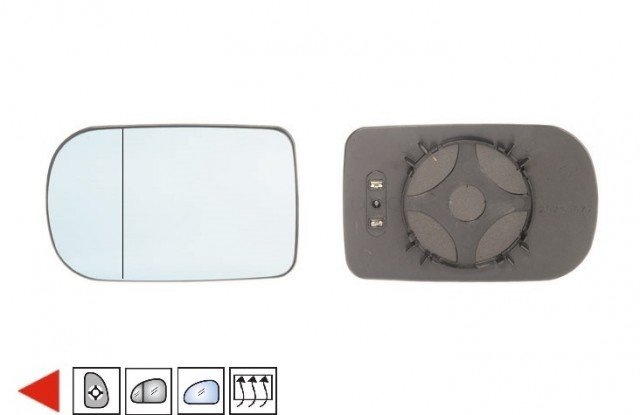 Acessar a peça Vidro com suporte reversivel asferico, azul, termico (165x103)
