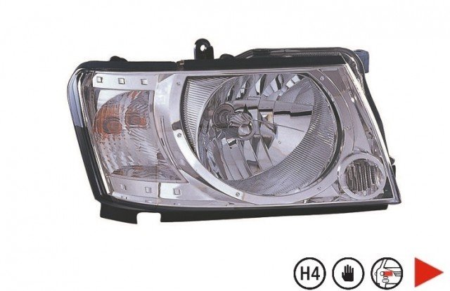 Acessar a peça Farol direito manual H4
