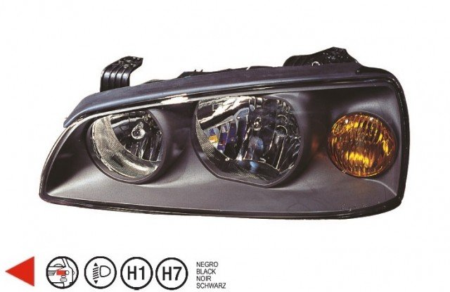 Acessar a peça Farol esquerdo eletrico h1+h7 Acessar a peça Farol esquerdo eletrico h1+h7