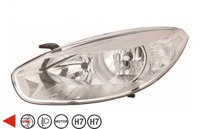 Acessar a peça Farol esquerdo eletrico com motor h7+h7