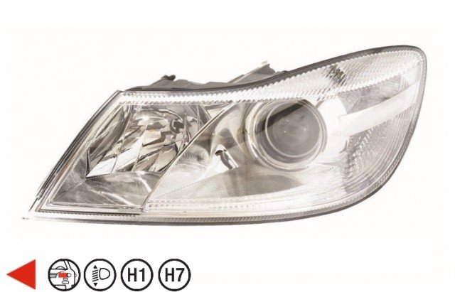 Acessar a peça Farol esquerdo eletrico h1+h7+py21w+w5w