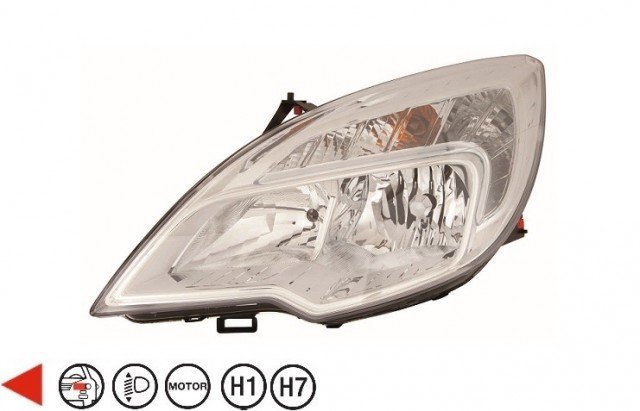 Acessar a peça Farol esquerdo H1+H7 [Cromado]