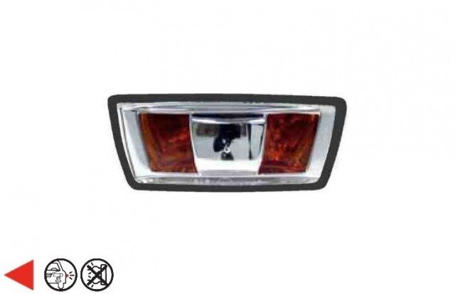 Acessar a peça Pisca lateral esquerdo preto - âmbar