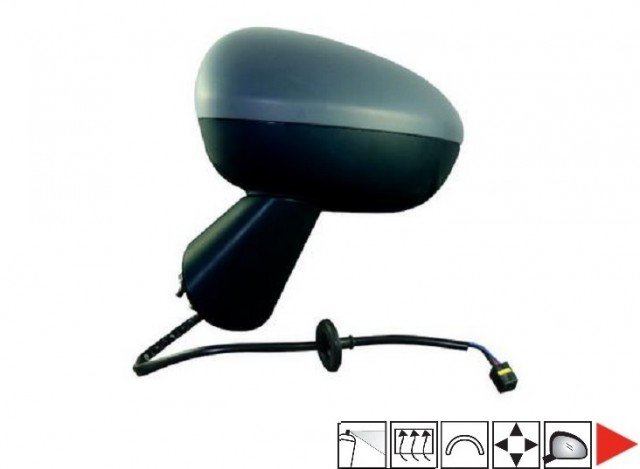 Acessar a peça Espelho direito elétrico, aquecido, preparado