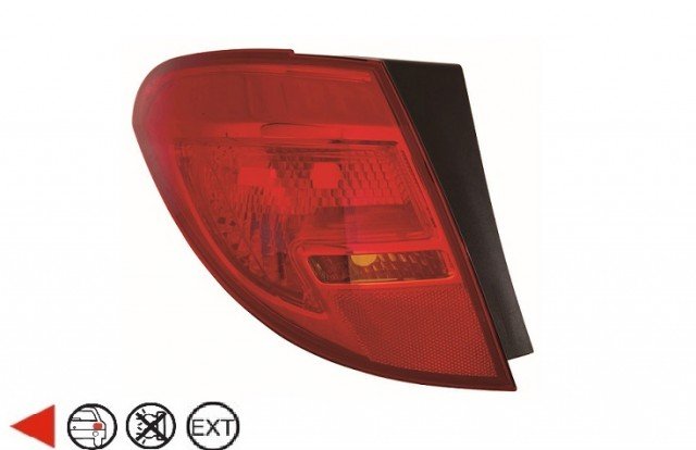 Acessar a peça Farolim traseiro exterior do lado esquerdo Acessar a peça Farolim traseiro exterior do lado esquerdo