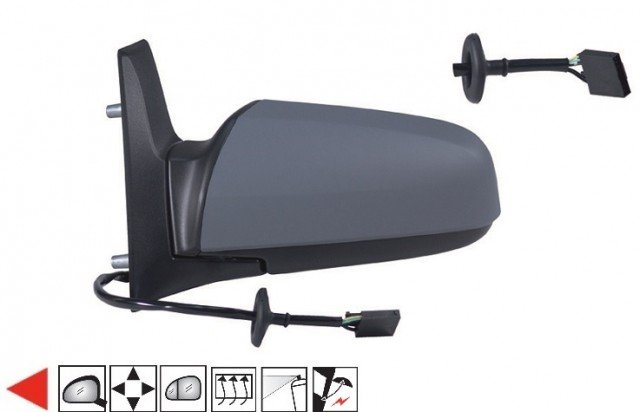 Acessar a peça Flip esquerdo aquecido elétrico preparado [grande angular]