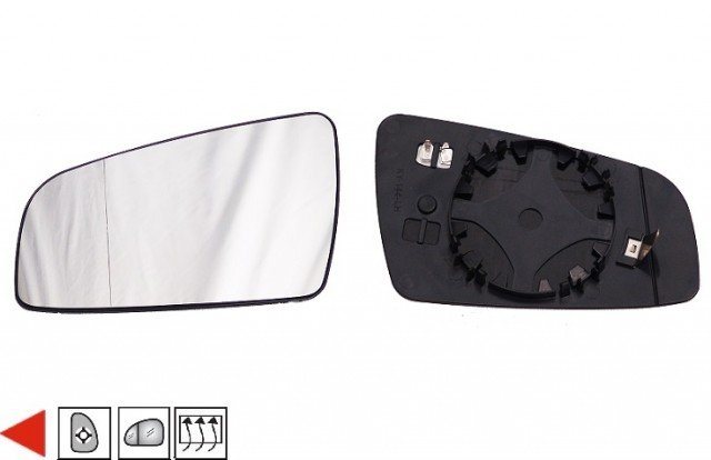 Acessar a peça Vidro com suporte esquerdo asferico, termico Acessar a peça Vidro com suporte esquerdo asferico, termico