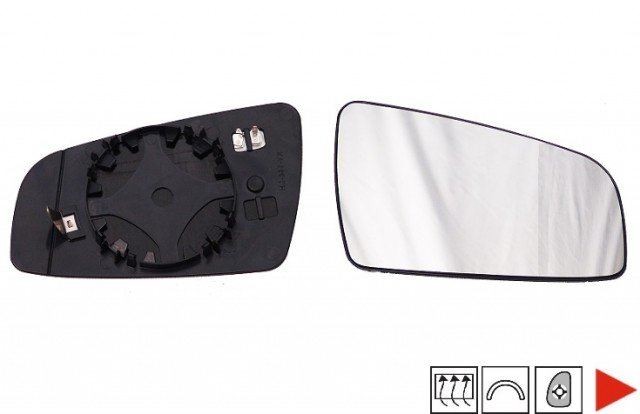 Acessar a peça Vidro com suporte direito convexo, termico Acessar a peça Vidro com suporte direito convexo, termico