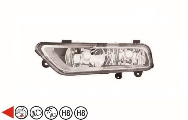 Acessar a peça Luz nevoeiro esquerdo com luzde dia/h8/h8 tipo he
