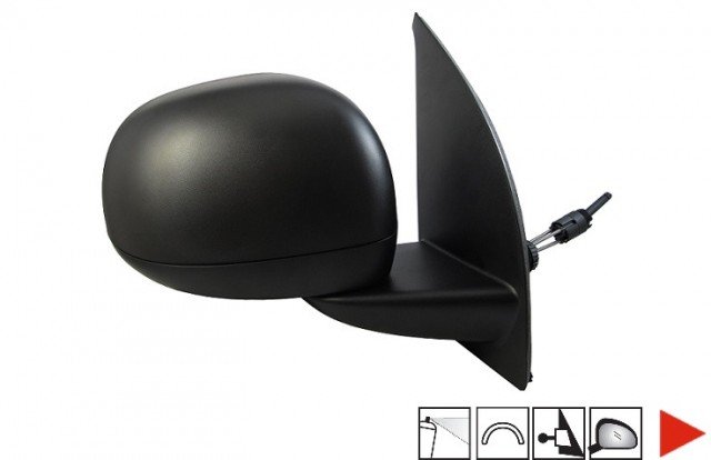 Acessar a peça Espelho direito mecânico, convexo, preparado