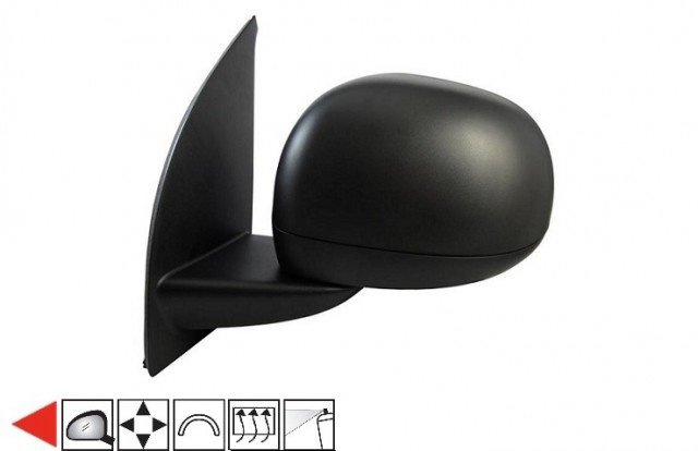 Acessar a peça Espelho esquerdo eletrico, convexo, termico, preparado, 5 pins