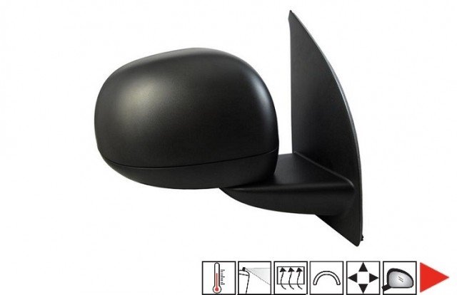 Acessar a peça Espelho direito eletrico, convexo, termico, preparado, sondatemperatura, 7 pins