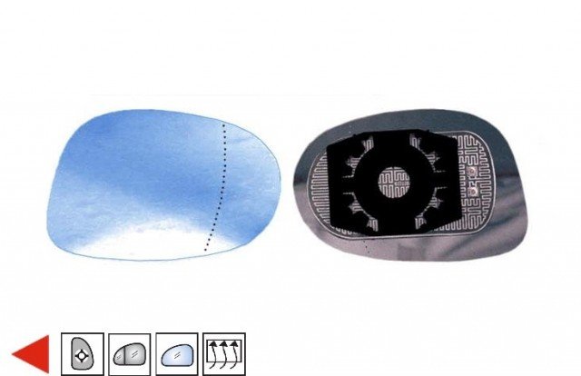 Acessar a peça Cristal com soporte esquerdo,asferico, azul, termico Acessar a peça Cristal com soporte esquerdo,asferico, azul, termico