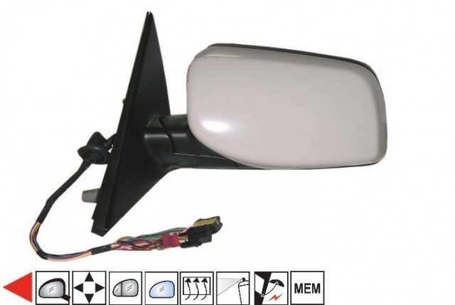 Acessar a peça Espelho esquerdo eletric,asferico,azul,termico,preparado,guardalamatible,com memoria,11 pins