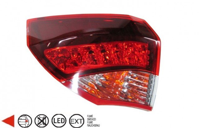 Acessar a peça Farolim traseiro exterior esquerdo fumada [Led]