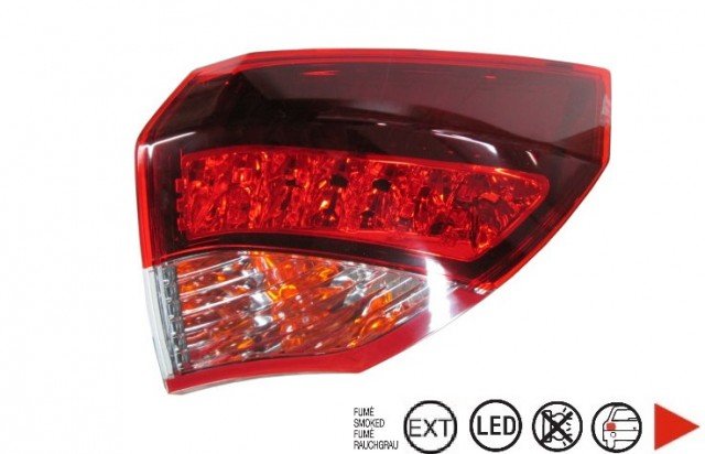 Acessar a peça Farolim traseiro exterior direito fumada [Led]