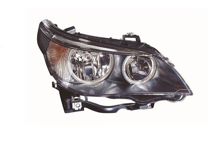 Farol direito h7+h7 BMW SERIE 5 Montagem tipo Hella. Para 2 lâmpadas H7. Ajuste interno elétrico, fornecido com motor. Exceto Xenônio.  pour BMW SERIE 5 Farol direito h7+h7 BMW SERIE 5 Montagem tipo Hella. Para 2 lâmpadas H7. Ajuste interno elétrico, fornecido com motor. Exceto Xenônio.  pour BMW SERIE 5