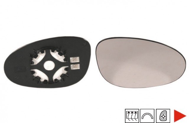 Acessar a peça Cristal com soporte direito, convexo, termico Acessar a peça Cristal com soporte direito, convexo, termico