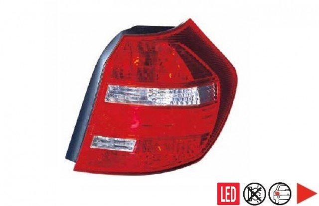 Acessar a peça Farolim traseiro direito LED vermelho - branco