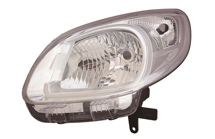 Farol esquerdo eletrico base cromada h4+py21w+w5w tipo k