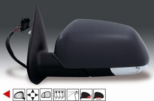 Acessar a peça Potência do espelho esquerdo, aquecido, preparado + pisca-pisca + cortesia [grande angular]