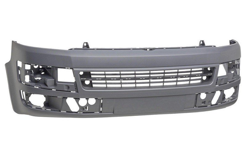 Pára-choques dianteiro preparado VOLKSWAGEN TRANSPORTER Com primer, para pintar na cor do veículo. Fornecido nu, sem grades inferiores, guarnição ou spoiler. Exceto Caravelle, modelos com opções de lava-faróis e auxiliar de estacionamento. Carroçaria  pour VOLKSWAGEN MULTIVAN Pára-choques dianteiro preparado VOLKSWAGEN TRANSPORTER Com primer, para pintar na cor do veículo. Fornecido nu, sem grades inferiores, guarnição ou spoiler. Exceto Caravelle, modelos com opções de lava-faróis e auxiliar de estacionamento. Carroçaria  pour VOLKSWAGEN MULTIVAN