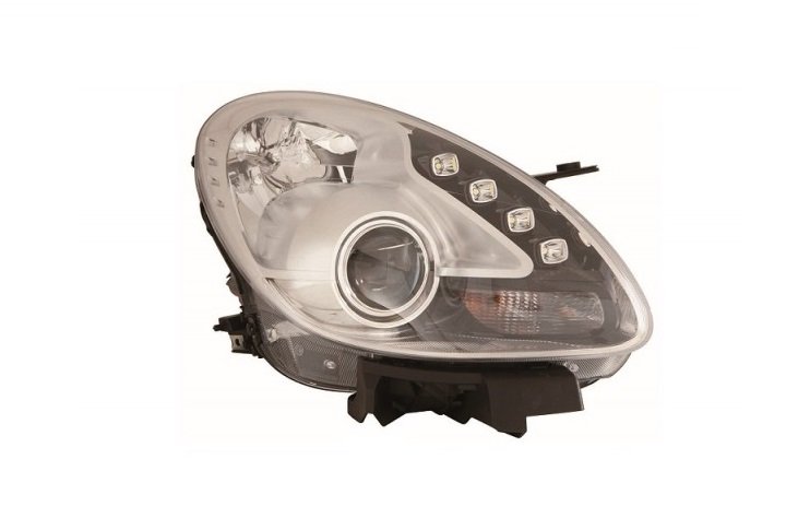 Acessar a peça Farol direito led eletrico com motor h1+h7+py24w